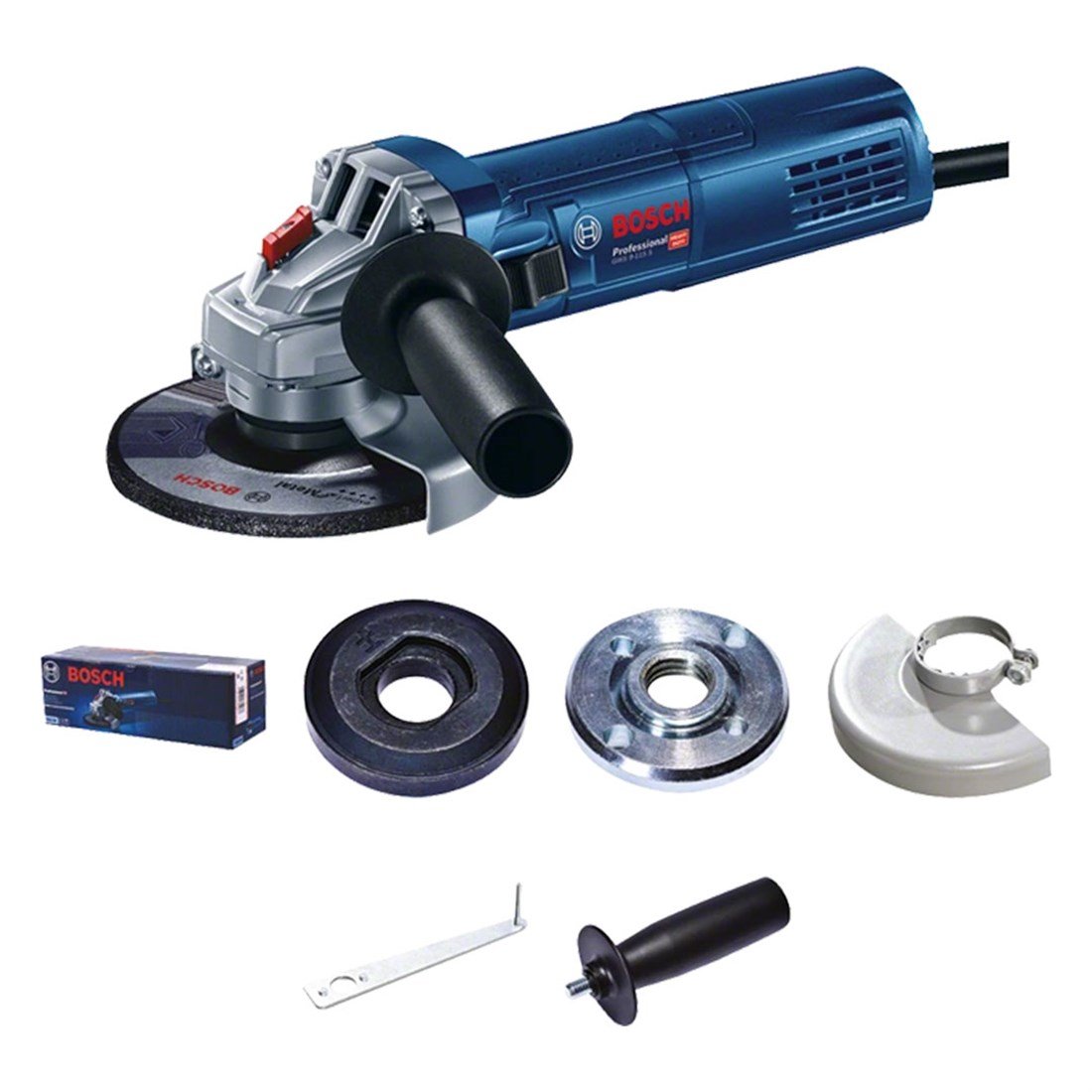 bosch-gws-9-115-s-115-mm-devir-ayarli---4939- Bosch Professional Gws 9-115 S Devir Ayarlı Avuç Taşlama 900 Watt 115 mm - Görsel 1